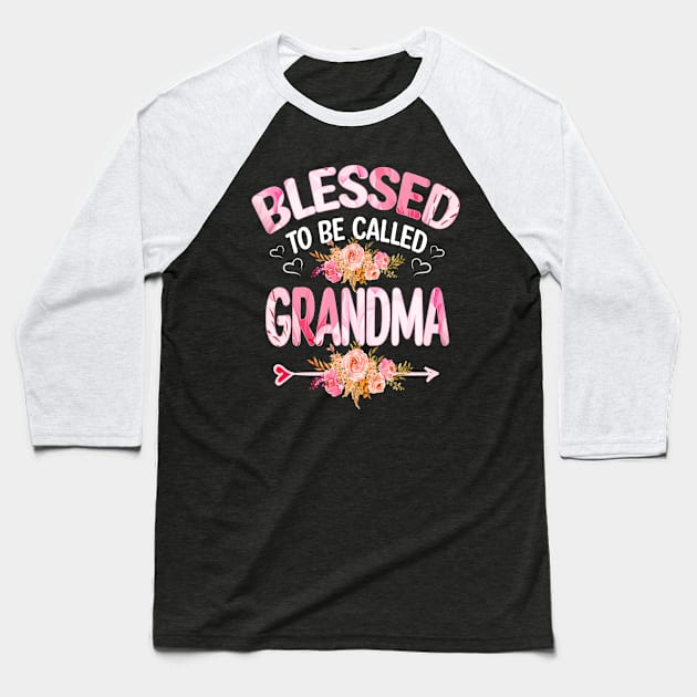 grandma - blessed to be called grandma Baseball T-Shirt by Bagshaw Gravity